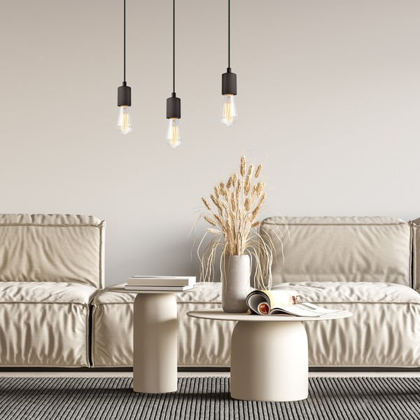 Apparecchio a sospensione nero Leon - LAMKUR-image-2