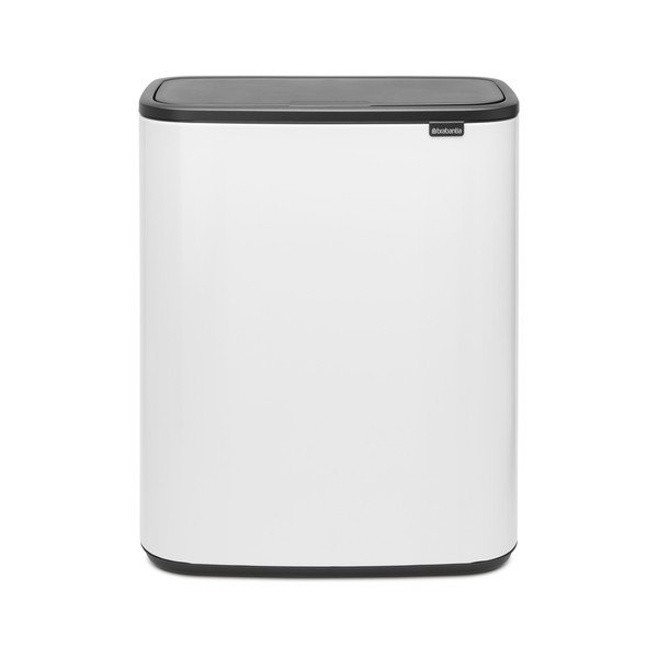Bidone in acciaio bianco touch per raccolta differenziata 60 l Bo Touch Bin - Brabantia-image-4