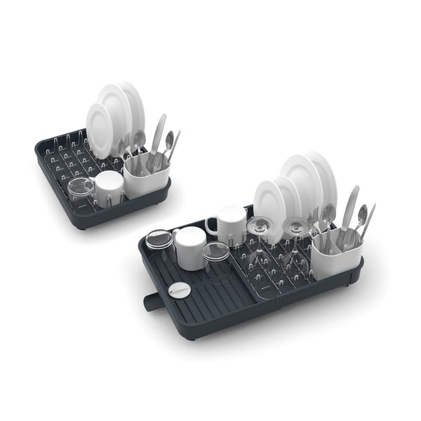 Vassoio di sgocciolamento regolabile grigio allungabile - Joseph Joseph-image-1