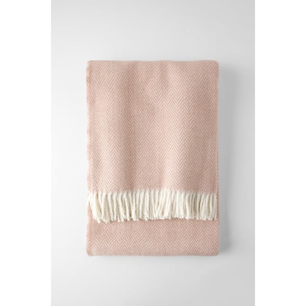 Plaid rosa con contenuto di cotone , 140 x 180 cm Skyline - Euromant