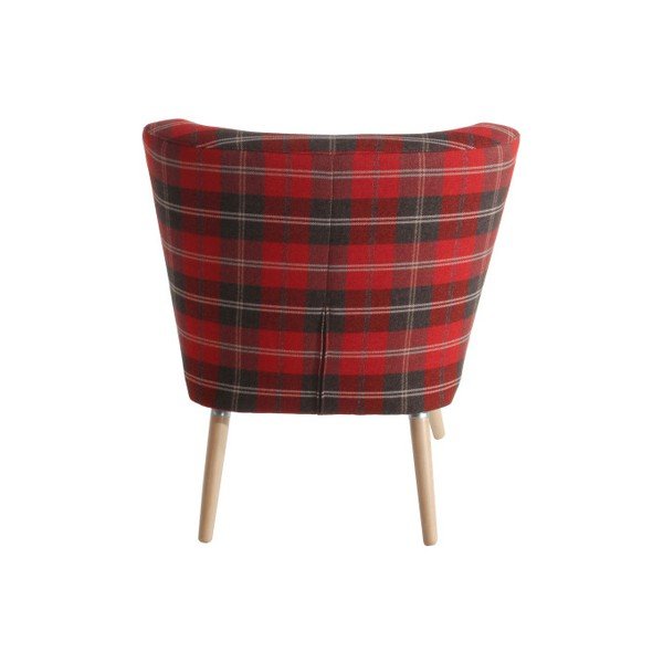 Poltrona a scacchi rossi Neele Muro Red - Max Winzer-image-4