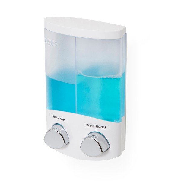 Dispenser di sapone in plastica autoportante bianco 620 ml Duo - Compactor