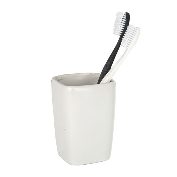 Tazza in ceramica bianca per spazzolini da denti Faro - Wenko