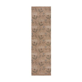Passatoia di colore naturale in misto iuta tessuta a mano 60x230 cm Arriana – Flair Rugs