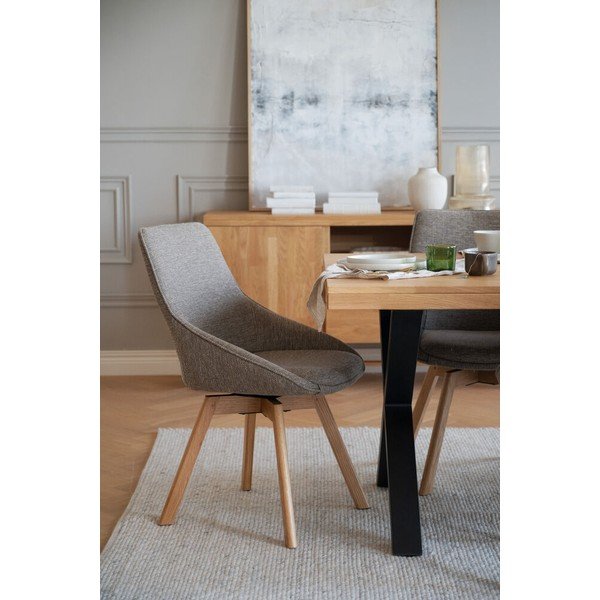 Sedie da pranzo beige in set di 2 Alison - Rowico-image-1