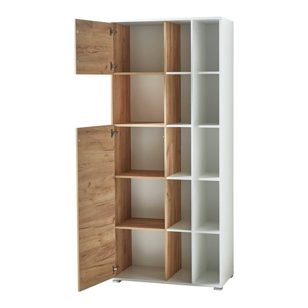 Libreria bianca in rovere 85x197 cm Lioni - Germania-image-2
