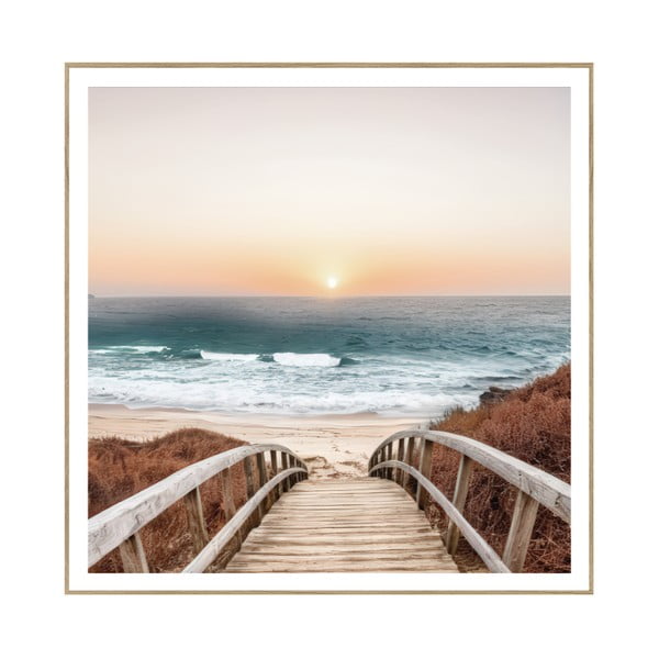 Quadro 50x50 cm Beach Footbridge  