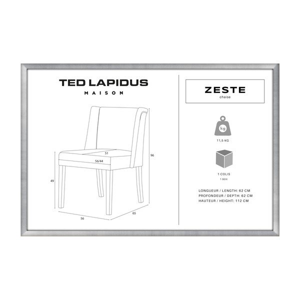Zelená židle s černými nohami z bukového dřeva Ted Lapidus Maison Zeste-image-3