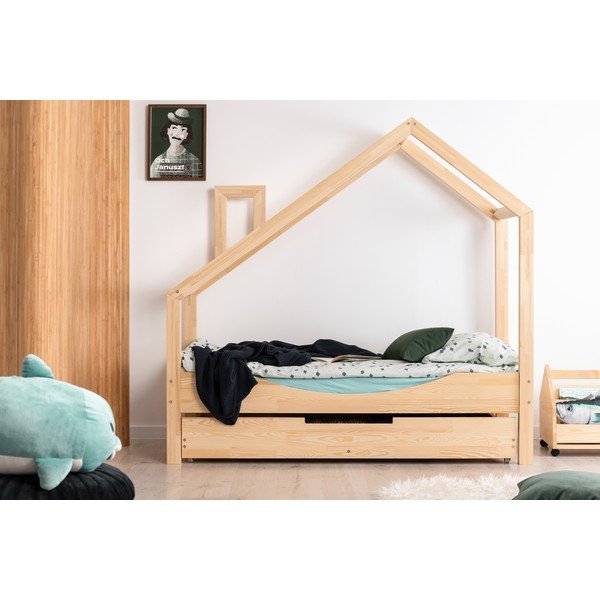 Letto da casa in legno di pino Luna Elma, 70 x 170 cm - Adeko-image-2