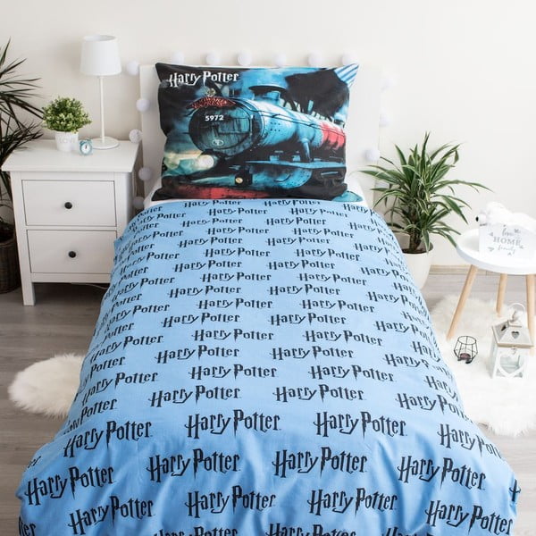 Biancheria da letto per bambini in cotone, 140 x 200 cm Harry Potter - Jerry Fabrics-image-1