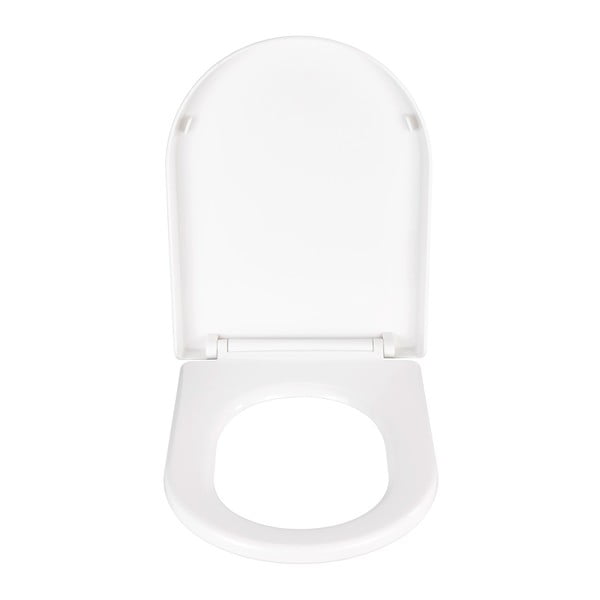 Sedile per wc bianco con chiusura facilitata , 47 x 35,5 cm Calla - Wenko-image-2