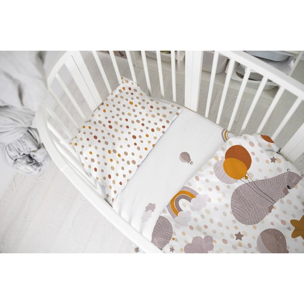 Lenzuolo per culla in cotone sateen 120x60 cm Balloon Dreaming - Butter Kings-image-1