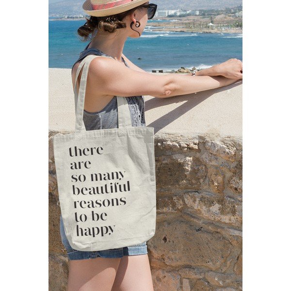 Borsa in tessuto beige - Kate Louise-image-3