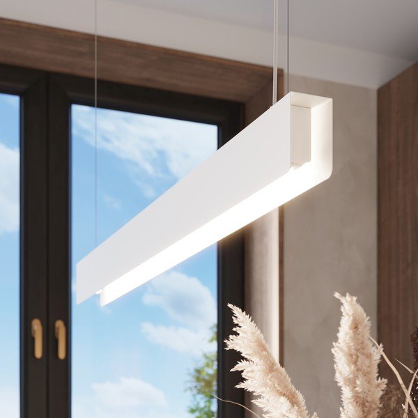 Lampadario LED bianco in metallo Nebula – Sollux-image-4