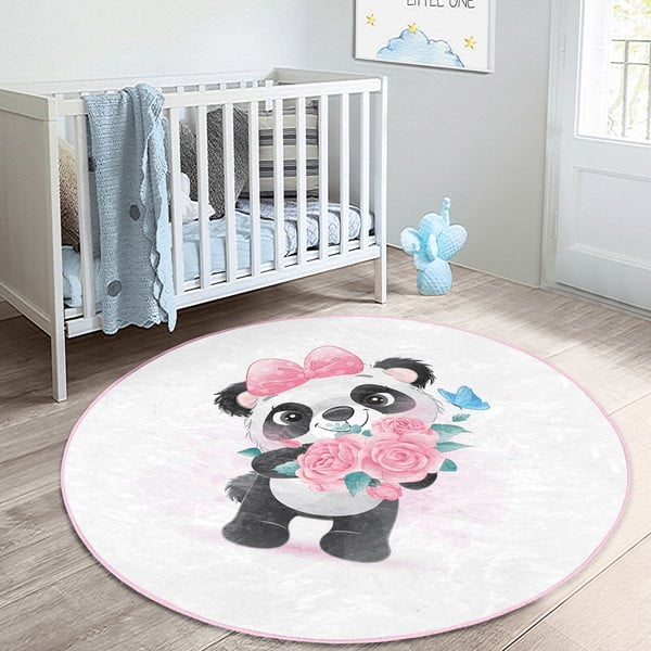 Tappeto bianco per bambini ø 100 cm Comfort - Mila Home-image-2