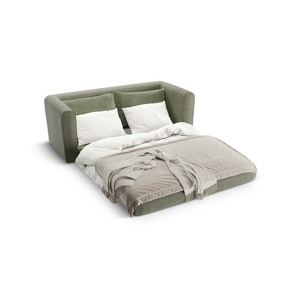 Divano verde allungabile 158 cm Lido – Micadoni -image-1
