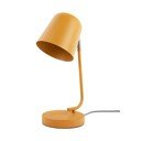 Lampada da tavolo giallo ocra in metallo (altezza totale 38,5 cm) Encantar – Leitmotiv