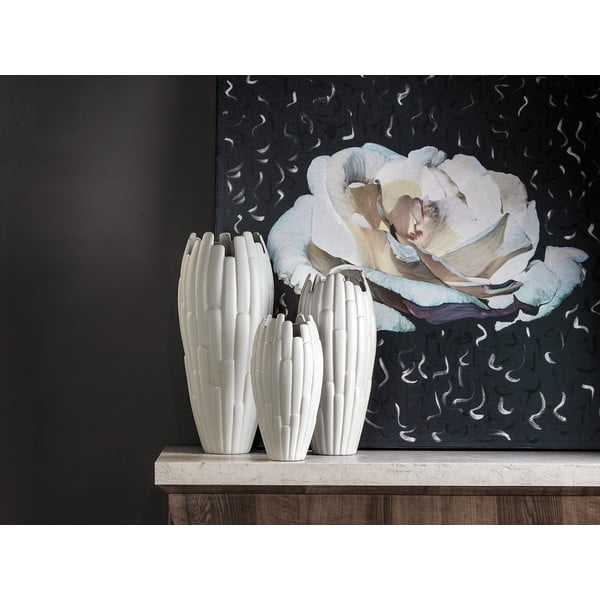 Vaso alto in ceramica crema - Villa Altachiara-image-1