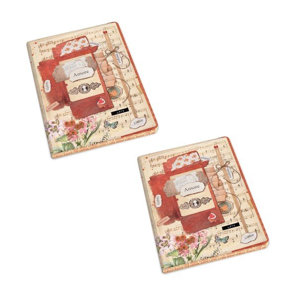 Quaderni di lavoro in set di 2 192 pagine formato A6 Love - Kartos-image-1