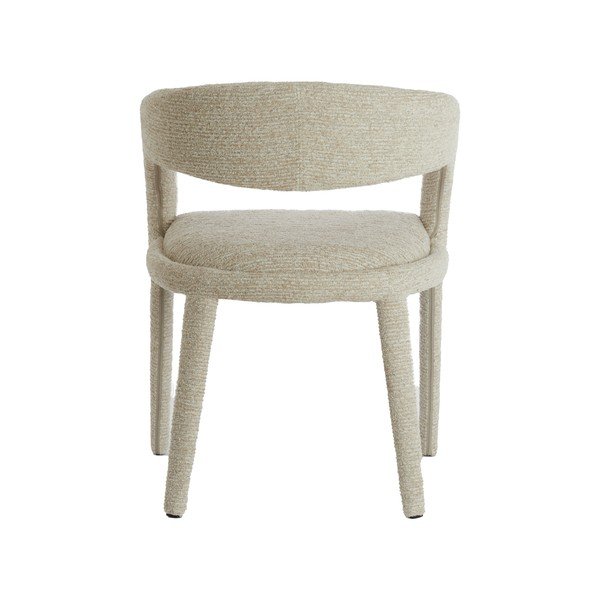 Sedia da pranzo beige imbottito con braccioli Kyran – Light & Living-image-4
