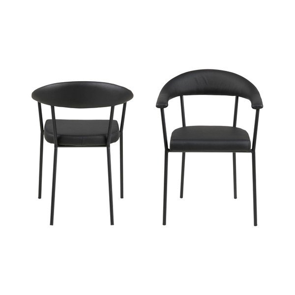 Set di 2 sedie da pranzo nere Ava - Actona-image-2