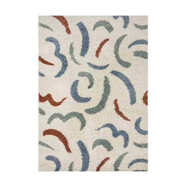 Tappeto crema 80x150 cm Squiggle - Flair Rugs