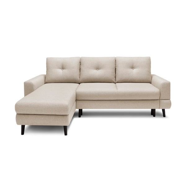 Divano letto beige chiaro Calanque, angolo sinistro - Bobochic Paris