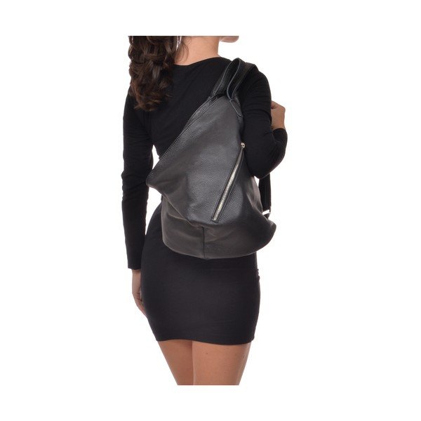 Zaino in pelle nera Beau - Isabella Rhea-image-4