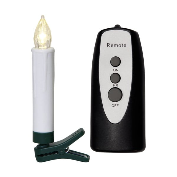 Set di 10 candele LED con telecomando Albero, altezza 13,5 cm - Star Trading