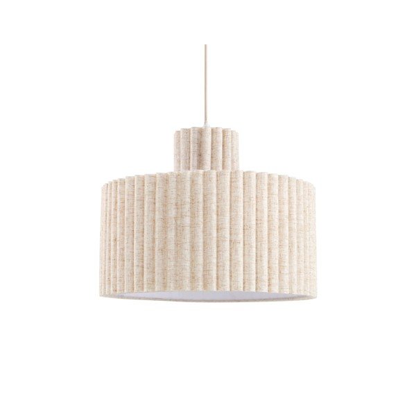 Lampadario beige in lino ø 40 cm Alina – Jotex