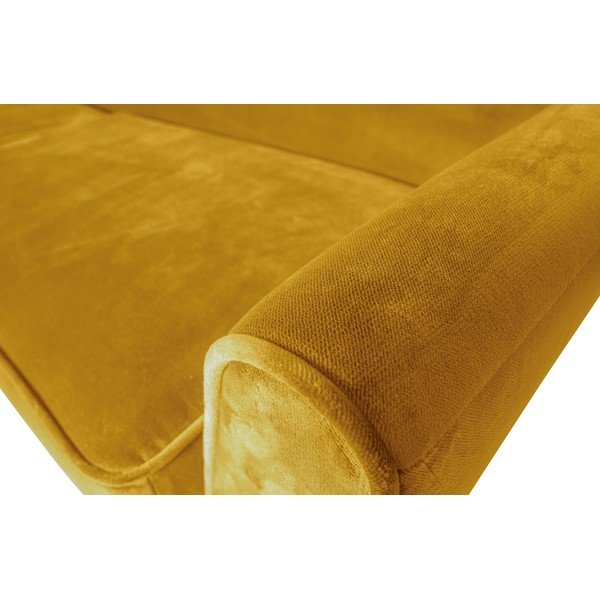 Divano in velluto giallo, 230 cm Rocco - WOOOD-image-3