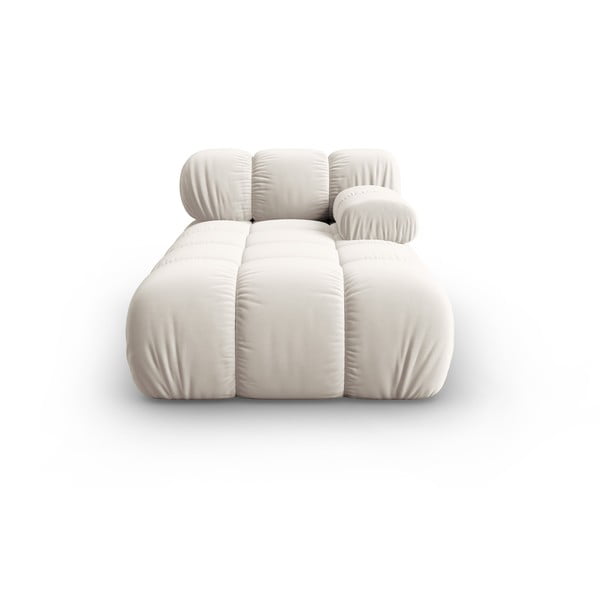 Modulo divano in velluto bianco (angolo destro) Bellis - Micadoni Home