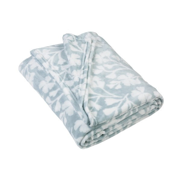 Coperta blu in vello 200x240 cm Brooke Floral – Catherine Lansfield
