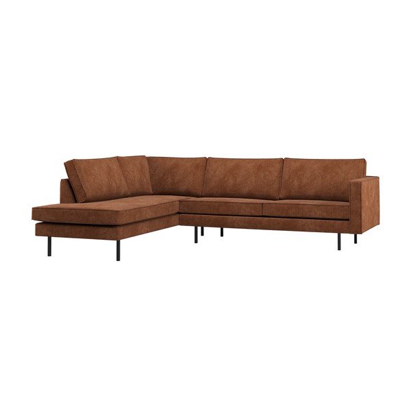 Divano angolare color terracotta (con penisola a sinistra/con chaise lounge) Rodeo – WOOOD
