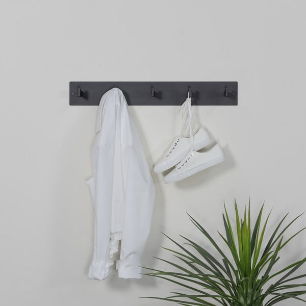 Attaccapanni da parete nero in metallo 70 cm Leatherman – Spinder Design-image-2