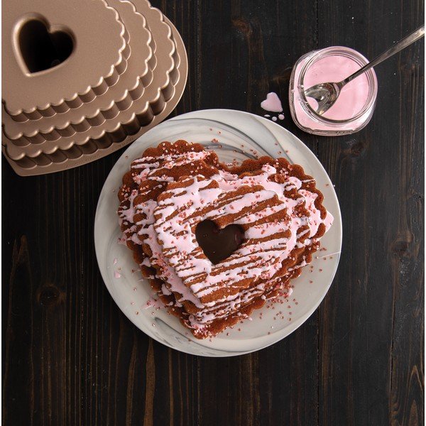 Tortiera al caramello , 2,8 l Heart - Nordic Ware-image-1