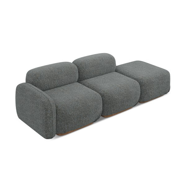 Chaise lounge componibile grigia (con penisola a sinistra) Ailani – Makamii-image-3