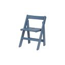 Sedia da esterno blu in legno massiccio Navo – noo.ma