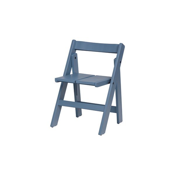 Sedia da esterno blu in legno massiccio Navo – noo.ma
