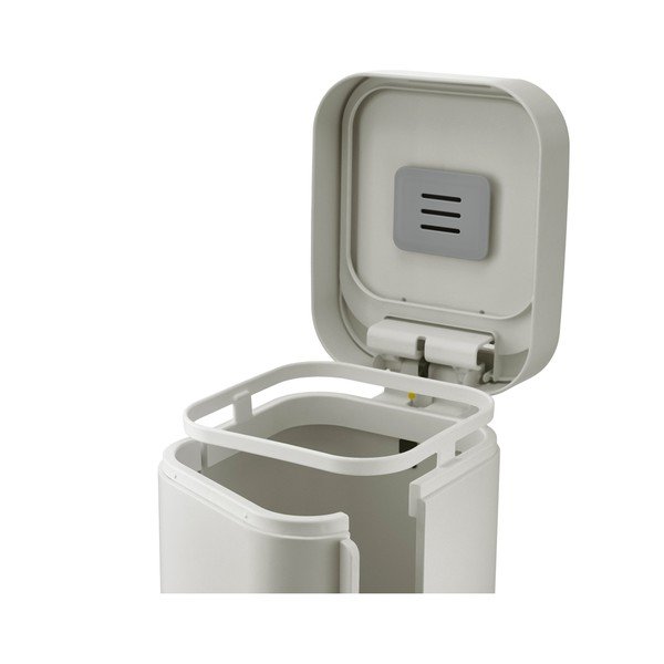 Cestino in acciaio a pedale beige da 40 l Porta - Joseph Joseph-image-4