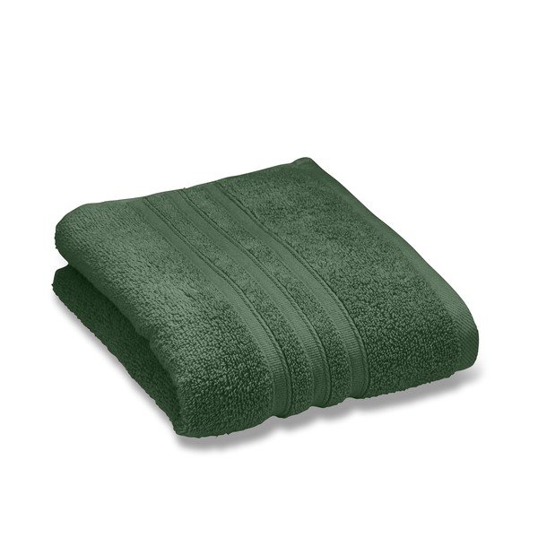 Set di asciugamani tipo terry verde scuro in cotone 2 pz 90x140 cm Zero Twist – Catherine Lansfield