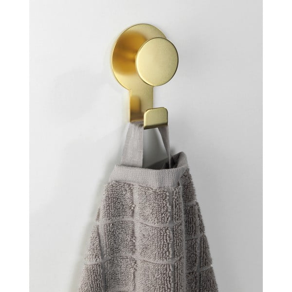Gancio a parete smerigliato in oro Blandas - Wenko-image-1
