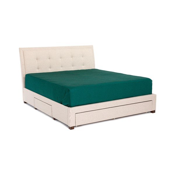 Letto matrimoniale beige Andover, 160 x 200 cm - Chez Ro-image-1