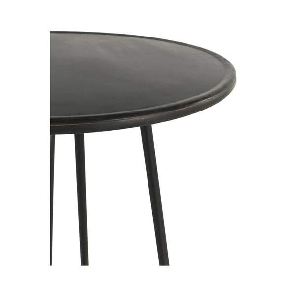 Černý kovový barový stolek Geese Industrial Style, výška 75 cm-image-2