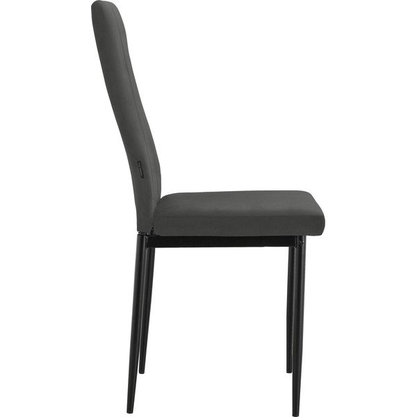 Sedia da pranzo in similpelle nera Kelly - Støraa-image-2