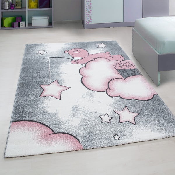Tappeto per bambini rosa e grigio 120x170 cm Kids - Ayyildiz Carpets-image-1