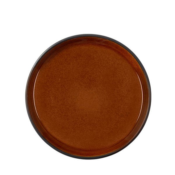 Piatto da dolce nero/color ambra in gres ø 17 cm Gastro Black/Amber – Bitz