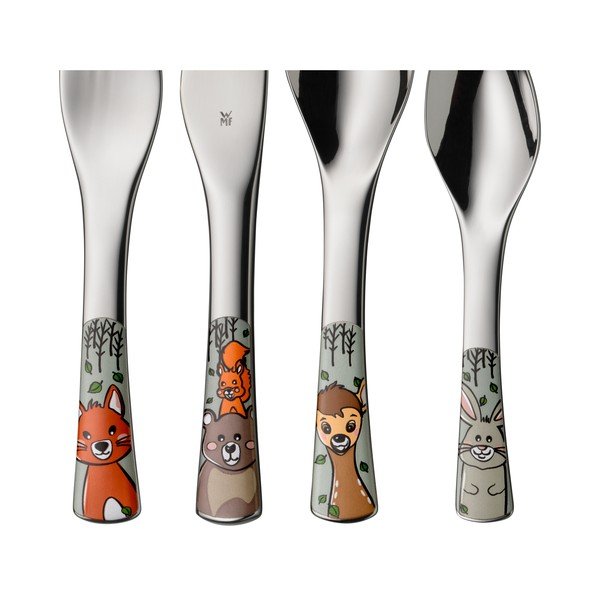 Posate per bambini argentata in acciaio inox 4 pz Forest Friends – WMF-image-2