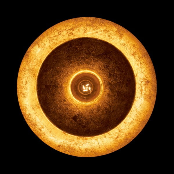 Apparecchio a sospensione bianco/oro con paralume in metallo ø 35 cm Cinco - Sotto Luce-image-4