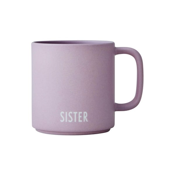 Tazza in porcellana viola 175 ml Sister - Design Letters